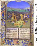 Jean Fouquet Art Print - The Battle Between The Romans And The Carthaginians. From The Book Histoire Ancienne