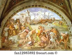 1515 Art Print - The Battle Of Ostia