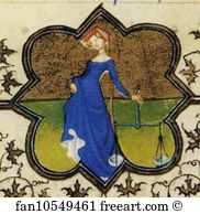 Duke De Berry September Detail Art Print - The Belles Heures Of Jean De France, Duke De Berry. September. Detail