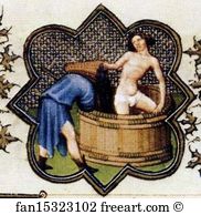 Duke De Berry September Detail Art Print - The Belles Heures Of Jean De France, Duke De Berry. September. Detail