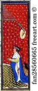 Duke De Berry Page With Jean De Berry Praying Art Print - The Belles Heures Of Jean De France, Duke De Berry. Page With Jean De Berry Praying. Detail