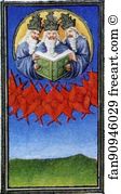 1404 1409 Art Print - The Belles Heures Of Jean De France, Duke De Berry. Page With Duchess De Berry Praying. Detail