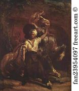 Jean Louis Andre Theodore Gericault Art Print - The Blacksmith's Signboard