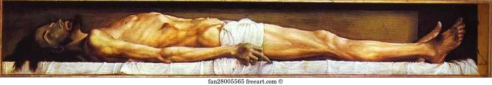 Dead Body Art Print - The Body Of The Dead Christ In The Tomb