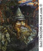 Bogatyr Art Print - The Bogatyr (Hero). Detail