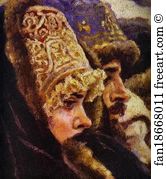 Vasily Art Print - The Boyarynia Morozova. Detail