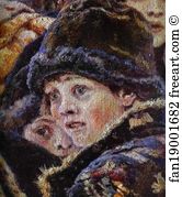 Vasily Surikov Art Print - The Boyarynia Morozova. Detail