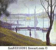 1886 87 Art Print - The Bridge At Courbevoie