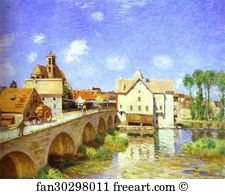 Sisley Art Print - The Bridge At Moret
