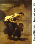 Gerstenberg Scharf Art Print - The Burden (The Laundress)