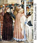 The Burial Of St Lucy Art Print - The Burial Of St Lucy. Detail