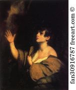 1776 Oil On Canvas Private Collection Art Print - The Calling Of Samuel