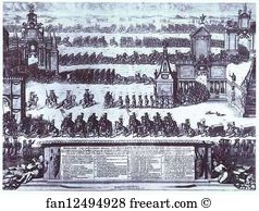 Poltava Art Print - The Ceremonial Entry Of The Russian Troops To Moscow On December 21, 1709 After Their Victory In The Battle Of Poltava