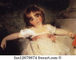 Ayscoghe Art Print - The Children Of Ayscoghe Boucherett. Detail