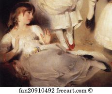 1799 Art Print - The Children Of Ayscoghe Boucherett. Detail
