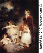 1800 Art Print - The Children Of Ayscoghe Boucherett