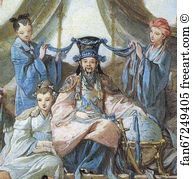 Art Show Art Print - The Chinese Wedding. Detail