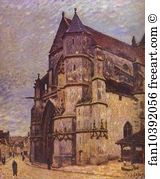 Romania Art Print - The Church At Moret, Winter