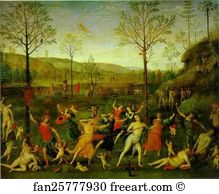 Chastity Art Print - The Combat Of Love And Chastity