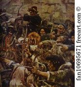 Quest Art Print - The Conquest Of Siberia By Yermak. Detail