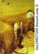 1565 Oil On Panel The Metropolitan Museum Of Art Art Print - The Corn Harvest (August). Detail