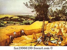 Harvest Art Print - The Corn Harvest (August)