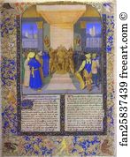 Jean Fouquet Art Print - The Coronation Of Alexander. From The Book Histoire Ancienne