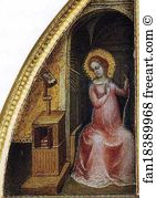 Poplar Art Print - The Coronation Of The Virgin Among Saints And Angels. Detail