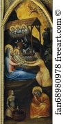 1368 Art Print - The Coronation Of The Virgin Among Saints And Angels. Detail