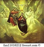 The Coronation Of The Virgin Art Print - The Coronation Of The Virgin