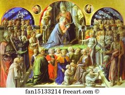 The Coronation Of The Virgin Art Print - The Coronation Of The Virgin