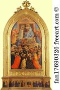Museo Di San Marco Art Print - The Coronation Of The Virgin