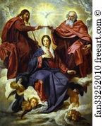 Virgin Art Print - The Coronation Of The Virgin