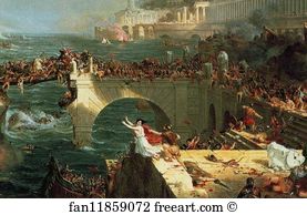 Course Art Print - The Course Of Empire: Destruction. Detail