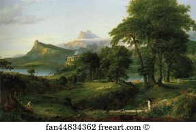 Course Art Print - The Course Of Empire: The Arcadian Or Pastoral State