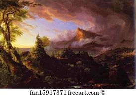 Course Art Print - The Course Of Empire: The Savage State