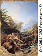 128 Art Print - The Crocodile Hunt