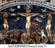 The Crucifixion Detail Art Print - The Crucifixion. Detail