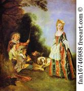 Antoine Art Print - The Dance. Detail