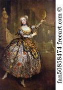 Antoine Pesne Art Print - The Dancer Barbara Campanini, Called Barbarina