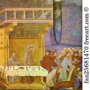 The Death Of St Francis Art Print - The Death Of Knight Of Celano
