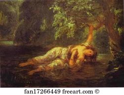 The Death Of Ophelia Art Print - The Death Of Ophelia