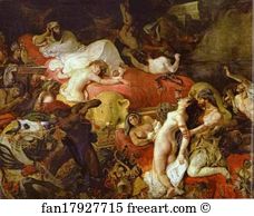 Eugene Delacroix Art Print - The Death Of Sardanapalus