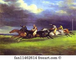 Louvre Art Print - The Derby At Epson