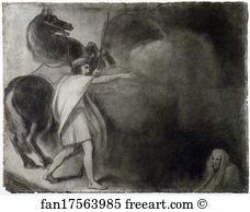 1260 Art Print - The Descent Of Odin