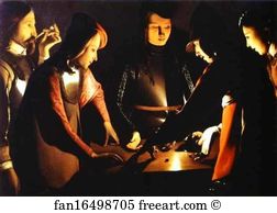 Teeth Art Print - The Dice Players