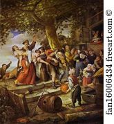 Jan Steen Art Print - The Drunken Woman
