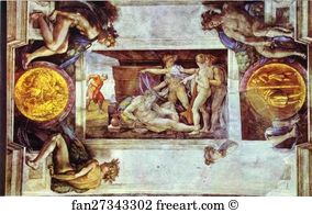 Drunken Art Print - The Drunkenness Of Noah
