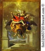 Nicolas Poussin Art Print - The Ecstasy Of St. Paul