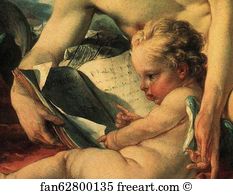 Education Art Print - The Education Of Cupid. Detail
